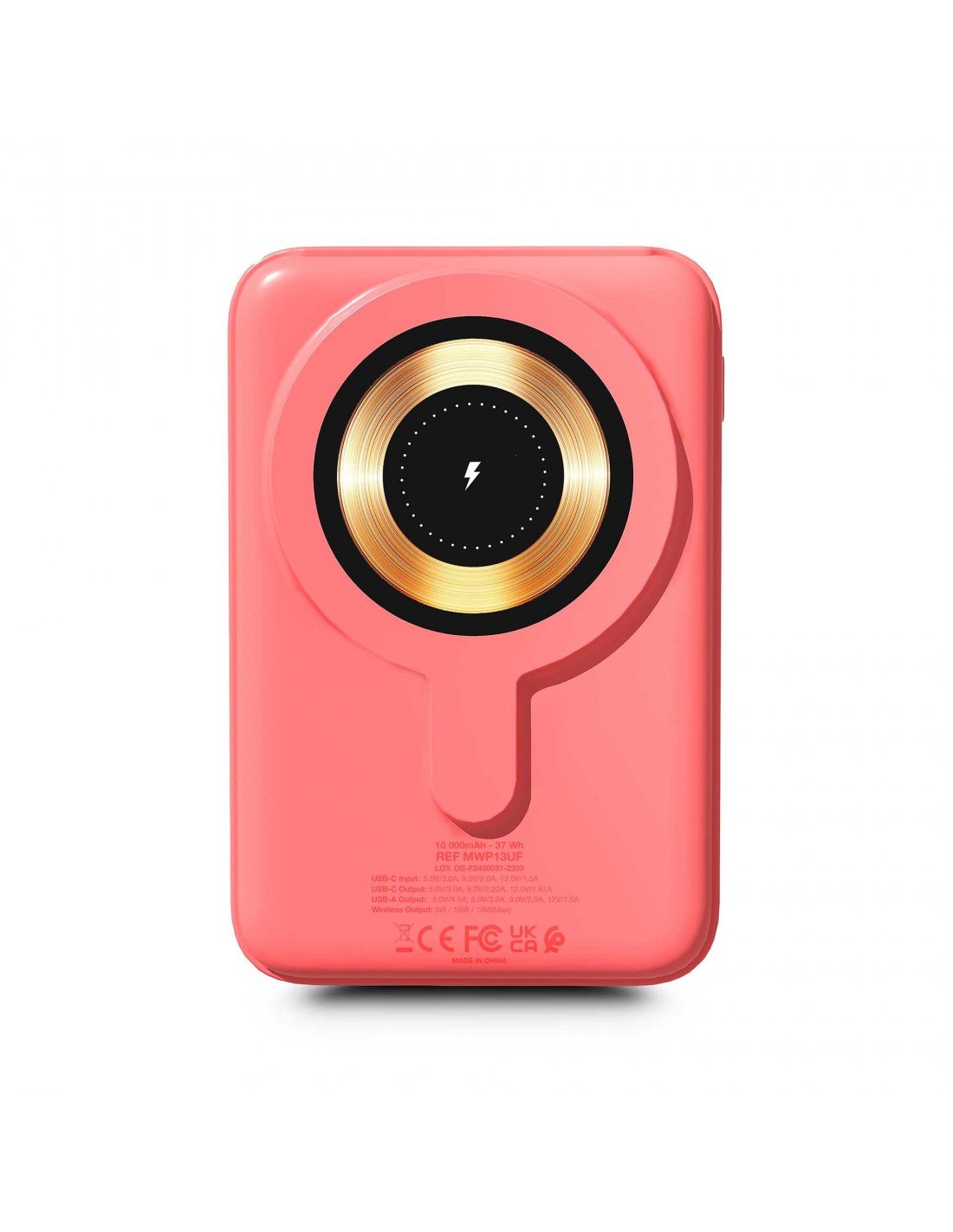 EAN 3760170885209 - Urban Factory Magnee Power 10000 mAh Cargador inalámbrico Coral imagen 7