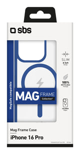 Sbs Magframe Case Iphone 16 Pro Blau