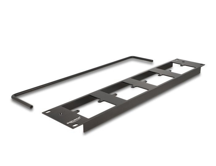Delock 88195 Patchpanel Tipo-D De 19" Con 4 Placas Tipo-D De 86 X 86 Mm Y 4 Puertos 2u Negras