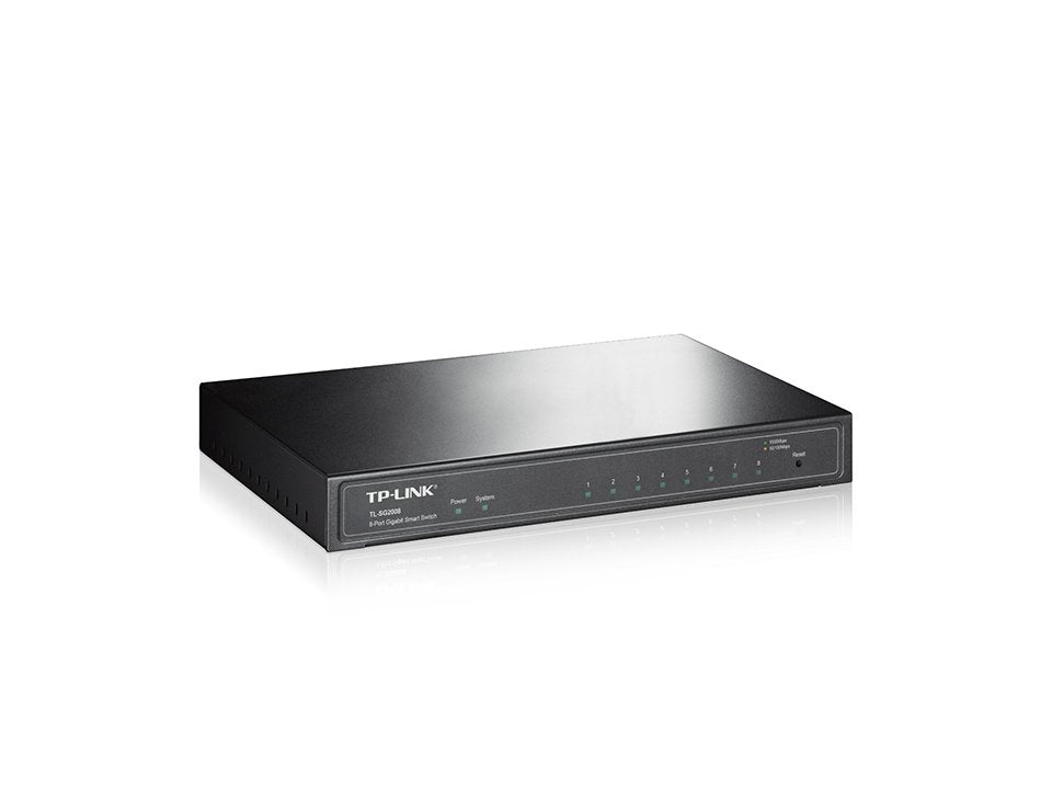 EAN 6935364010546 - TP-Link JetStream TL-SG2008 switch Gestionado L2/L2+ Gigabit Ethernet (10/100/1000) Negro imagen 2