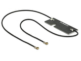 Delock Delock Wlan Doppelantenne Mhf Iv  Hsc Mxhp32 Kompatibler Stecker 802.11 Ac A H B G N 3-5 Dbi 2x150mm Pcb Intern Klebemontage