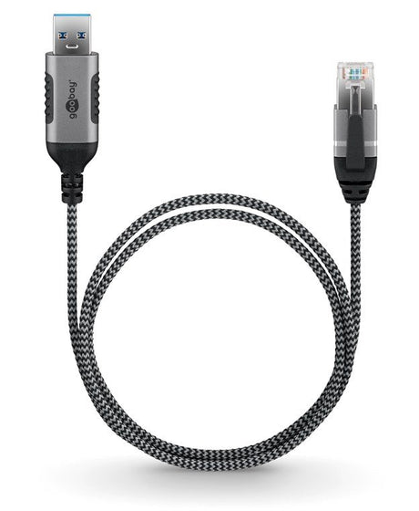 EAN 4040849743962 - Goobay 74396 cambiador de género para cable USB 3.0 type A RJ45 Negro, Plata imagen 5