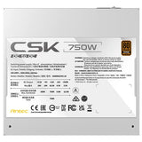 EAN 0761345201179 - Antec CSK750DC WHITE unidad de fuente de alimentación 750 W 24-pin ATX ATX Negro imagen 2