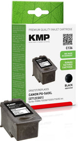 EAN 4011324373493 - KMP C136 cartucho de tinta 1 pieza(s) Compatible Alto rendimiento (XL) Negro imagen 1