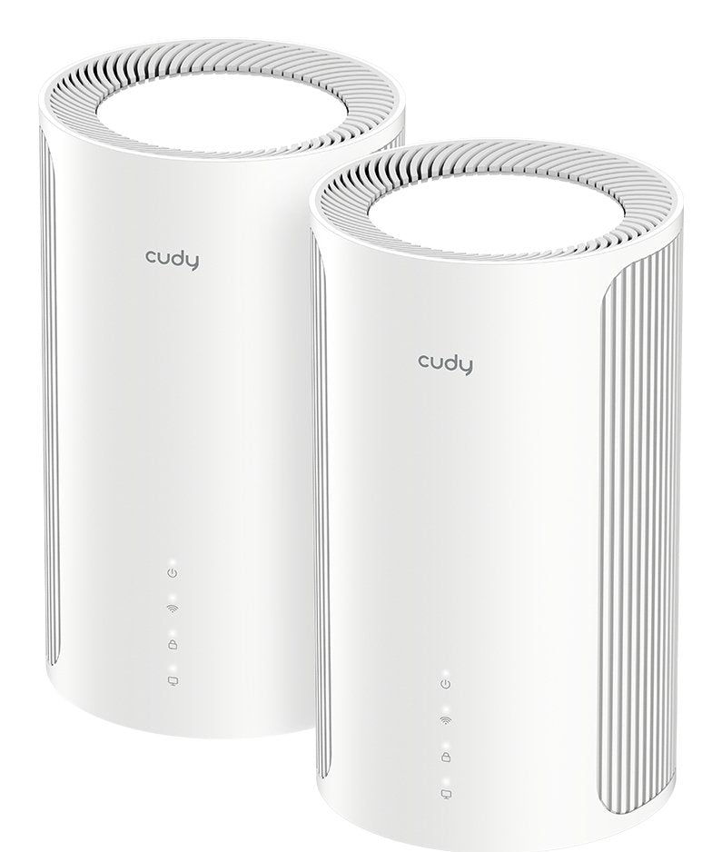 Cudy Be6500 Pack De 2 Sistemas Wifi 7 Mesh 2.5g - Servidor Y Cliente Vpn - Ethernet 2.5gbps - Soporta Hasta 200