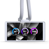 K Phanteks Glacier One 360m25 Lcd Aio-Wasserkühlung, 6-Zoll-Display - 360mm, Weiss