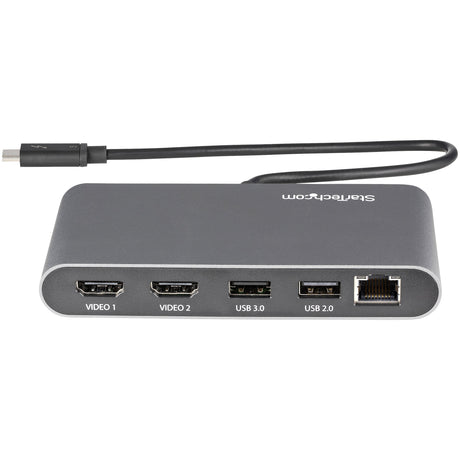 EAN 0065030888042 - StarTech.com TB3DKM2HDL base para portátil y replicador de puertos Alámbrico Gris imagen 3