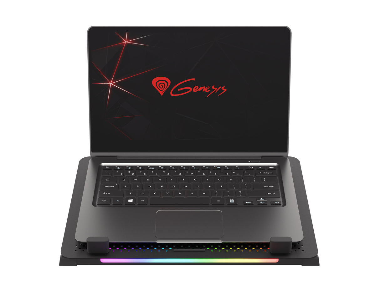 Base Refrigeradora Genesis Oxid 450 Rgb Para Portatil Hasta 15.6"