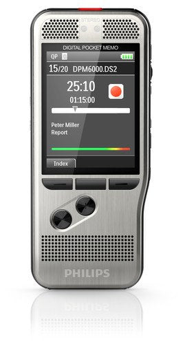 Philips Pocketmemo Grabadora De Voz Dpm6000, Dictáfono Digital, Software De Dictado Speechexec Basic