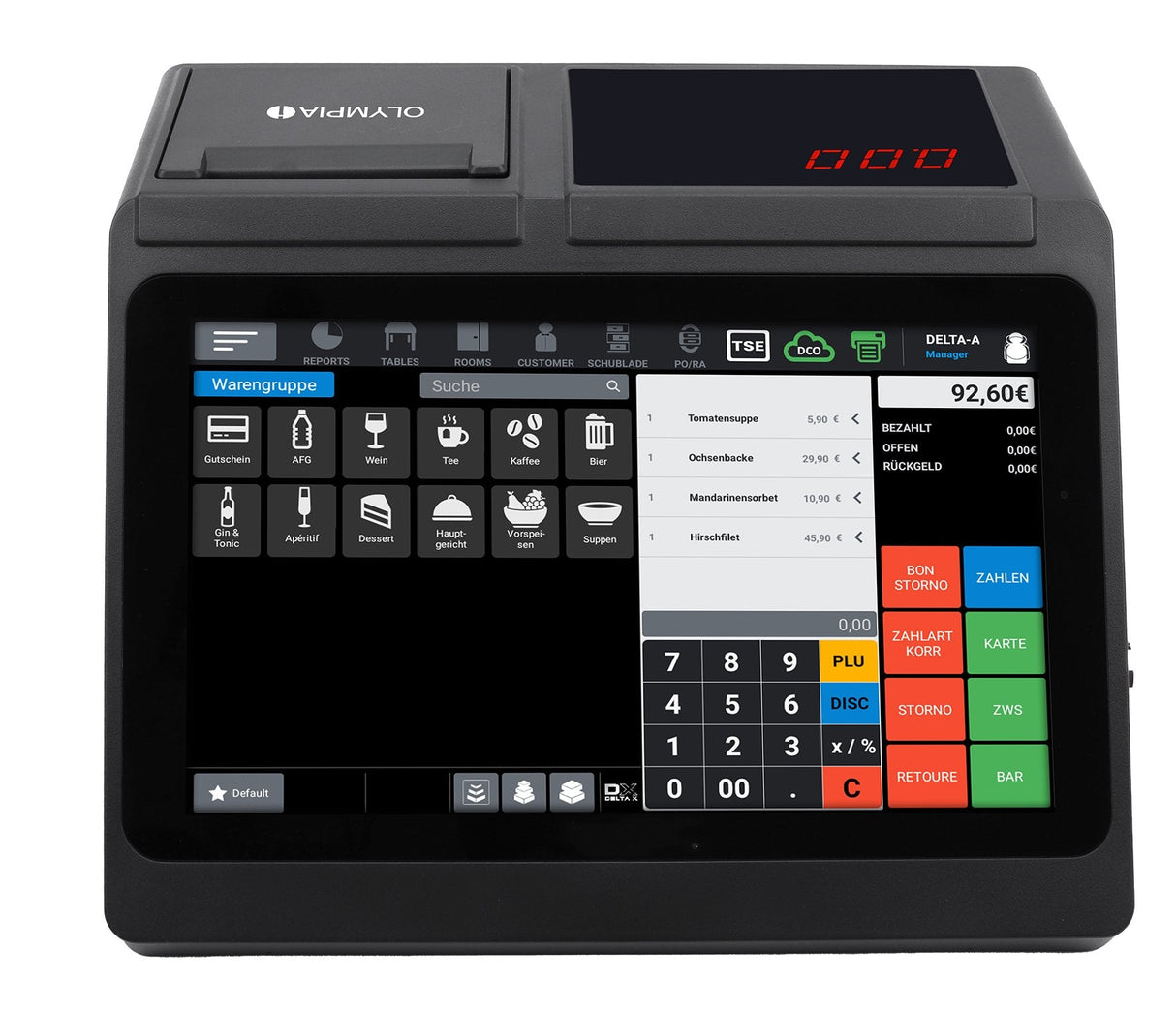 Caja Regimradora Olympia T110 Con Impresora Nota Nota