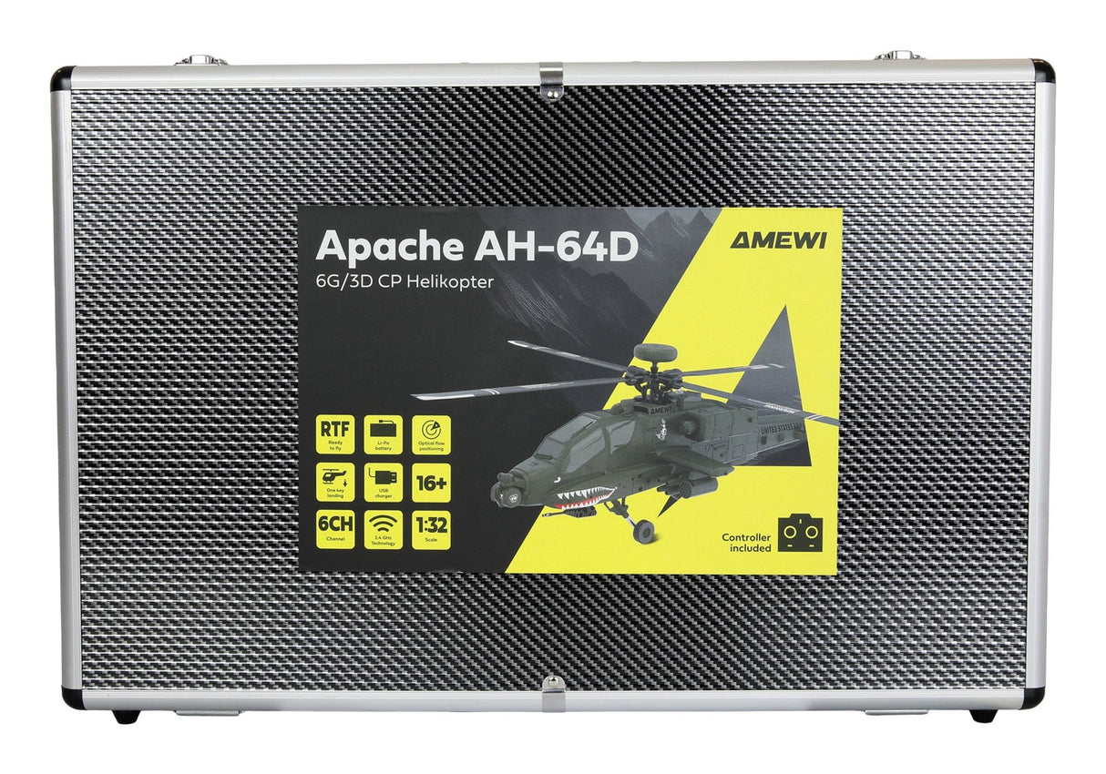 Amewi Apache Ah-64d Cp Helikopter 6g 3d Rtf Verde 16+