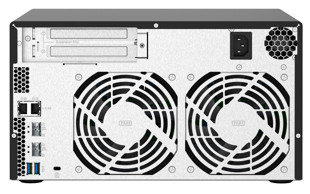 Qnap Ts-832px-4g 8-Bay Nas Server Al324 1.7ghz Quad Core 4gb Ddr4 Sodimm Max. 16gb 2x10gbe Sfp+ Lan + 2x2.5gbe
