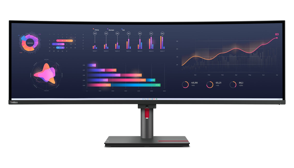 EAN 196802362085 - Lenovo ThinkVision P49w-30 LED display 124,5 cm (49") 5120 x 1440 Pixeles DQHD Negro imagen 1