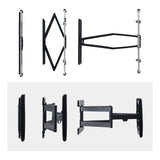 Startech.Com Ultraflache Vollbewegliche Tv-Soporte De Pared Fur Bildschirme Bis 65 Zoll Und 45 Kg Vesa 600x400 Flaches Design