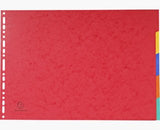 Exacompta Separadores Nature Future Cartulina Lustrada 400gr 5 Posiciones A3 Colores