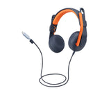 Logitech Zone Learn Auriculares Alámbrico Diadema Educación Usb Tipo C Azul, Naranja
