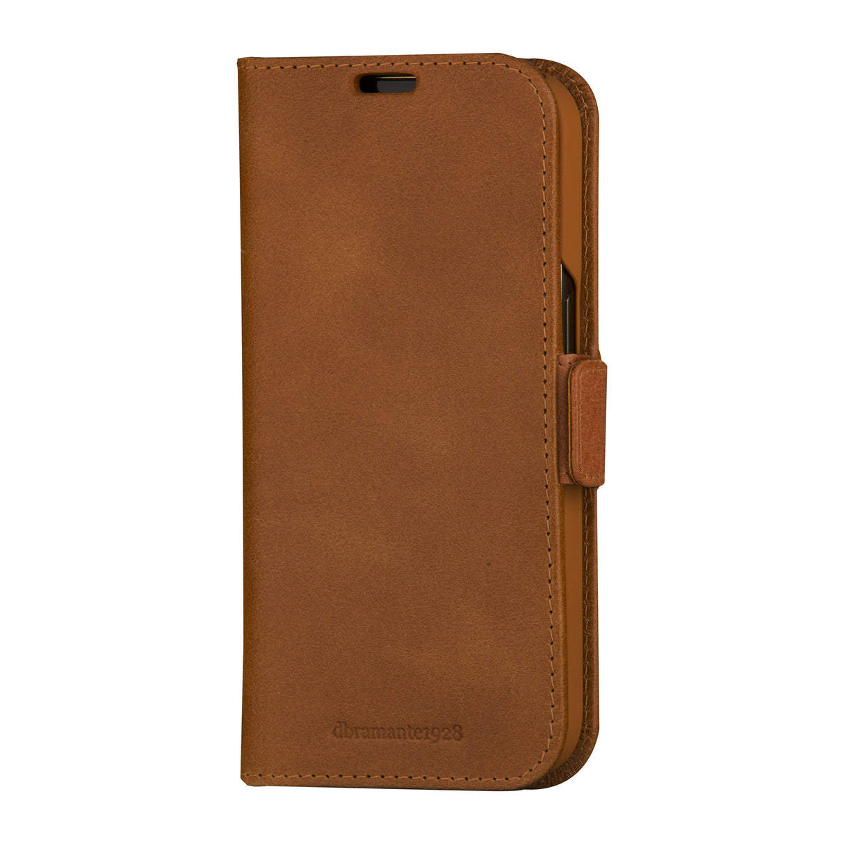Dbramante1928 Copenhagen Funda Con Tapa Para Teléfono Móvil Piel De Napa Marrón Para Apple Iphone 15 Pro