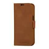Dbramante1928 Copenhagen Funda Con Tapa Para Teléfono Móvil Piel De Napa Marrón Para Apple Iphone 15 Pro