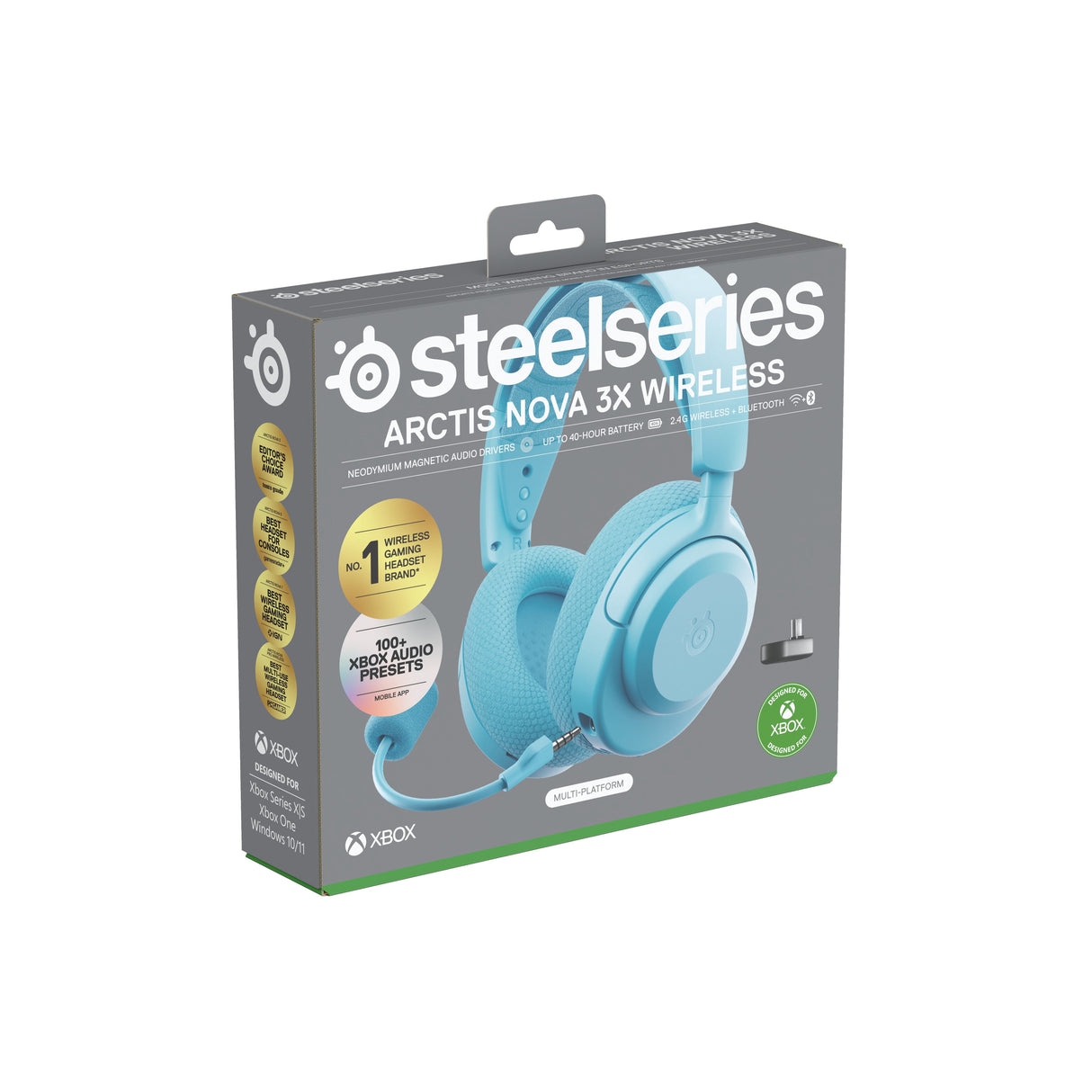 Auriculares Steelseries - Arctis Nova 3xw Aqua (61691)