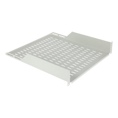 2u 19" D=550mm Rack Mount  Shelf White