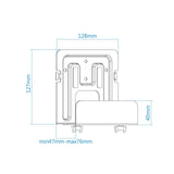 EAN 8433281012318 - TooQ TQMPM4776 soporte de CPU Soporte de CPU para instalación en pared Negro imagen 7