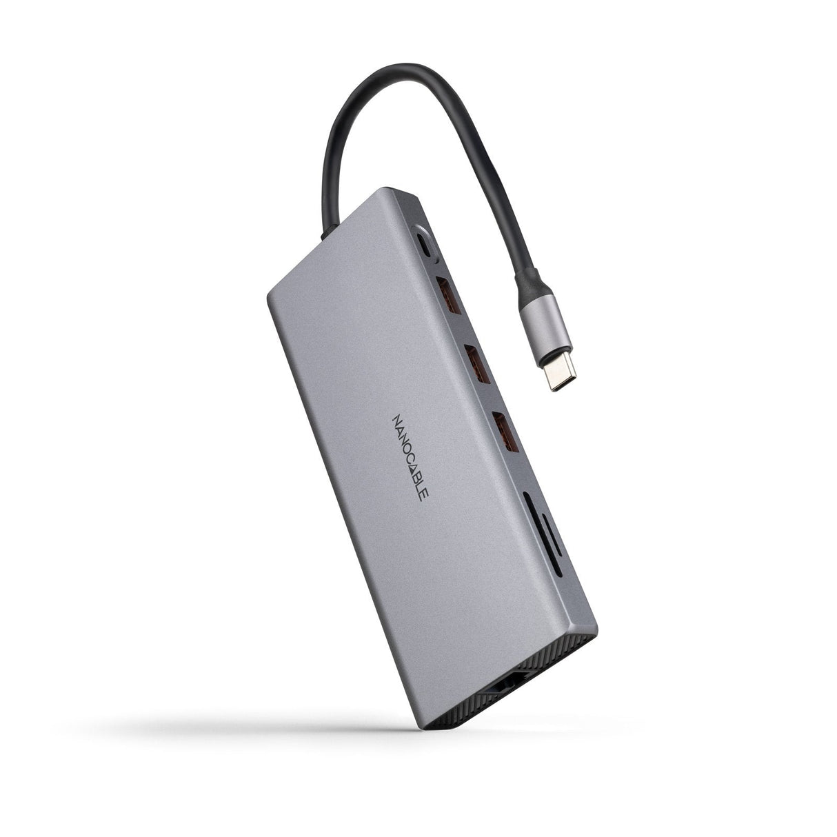 Docking Tipo-C Nanocable 10.16.4612 3xusb 1xusb Tipo-C 2xhdmi 4k 1xdisplayport 1xrj45 1xlector Tarjetas 1xjack 3.5 1xusb Tipo-C Pd Gris