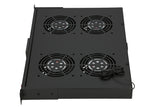 Extralink 19" Rack Mount Fan Panel (4 Fans)