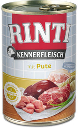 EAN 4000158910554 - RINTI 91055 alimento húmedo para perros Pavo Adulto 400 g imagen 1