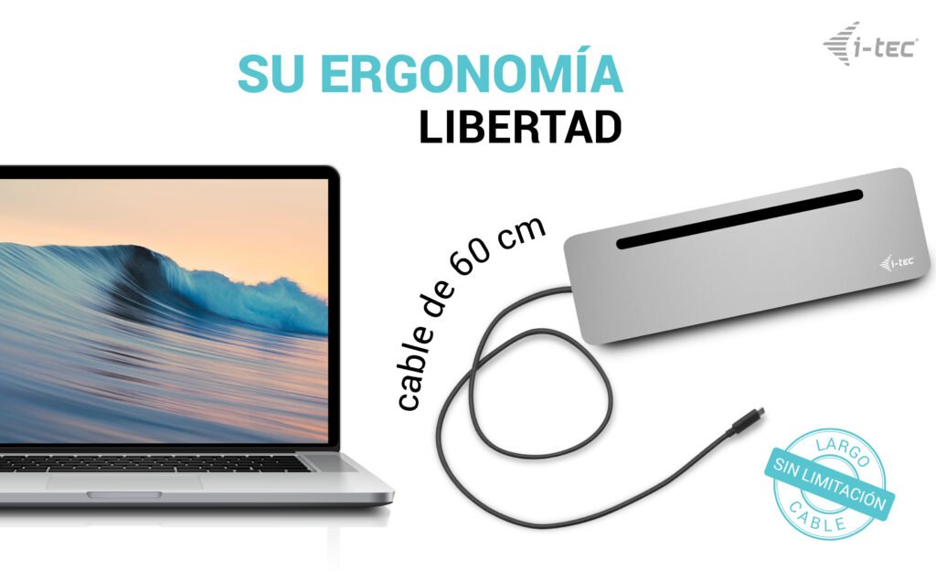 I-Tec Usb-C Metal Ergonomic 4k 3x Display 2x Dp 1x Hdmi Lan Audio Power Delivery 100 W