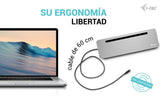EAN 8595611706530 - i-tec C31FLAT2PDPRO base para portátil y replicador de puertos Alámbrico USB 3.2 Gen 1 (3.1 Gen 1) Type-C imagen 7