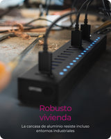 EAN 4250078173281 - ICY BOX IB-HUB1717-U3 USB 3.2 Gen 1 (3.1 Gen 1) Type-A 5000 Mbit/s Negro imagen 4