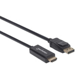 EAN 0766623153201 - Manhattan 153201 adaptador de cable de vídeo 1,8 m Negro imagen 2