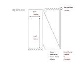 Ship-Label 105 X 220mm,  Direct Thermal, Fanfold, 2000