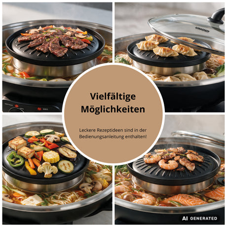 EAN 4011689487453 - Unold 48745 Asia Fondue Hot Pot 5 L 4 personas(s) imagen 10