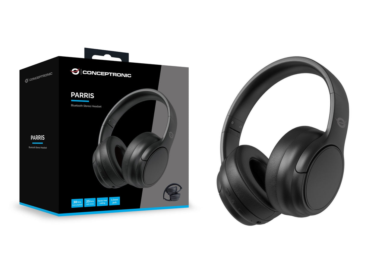 Auricular  Con Cable E Inalambrico Conceptronic 2conparris03b Micrófono Negro
