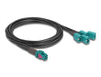 EAN 4043619901180 - DeLOCK 90118 cable coaxial 1 m Negro, Azul imagen 1