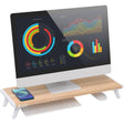 EAN 8059018368352 - Techly ICA-MS 389 soporte para monitor Escritorio Blanco, Madera imagen 1