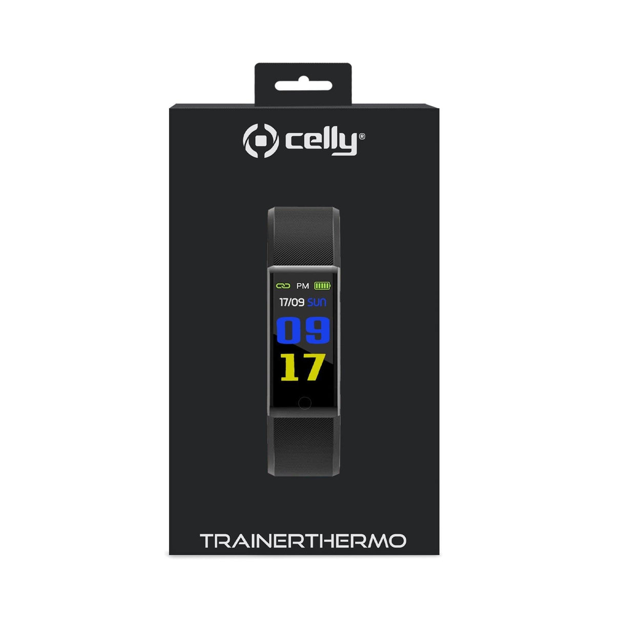 Smartband Celly Trainerthermobk Reloj Inteligente Deportivo 2,44 Cm (0.96") Lcd Negro