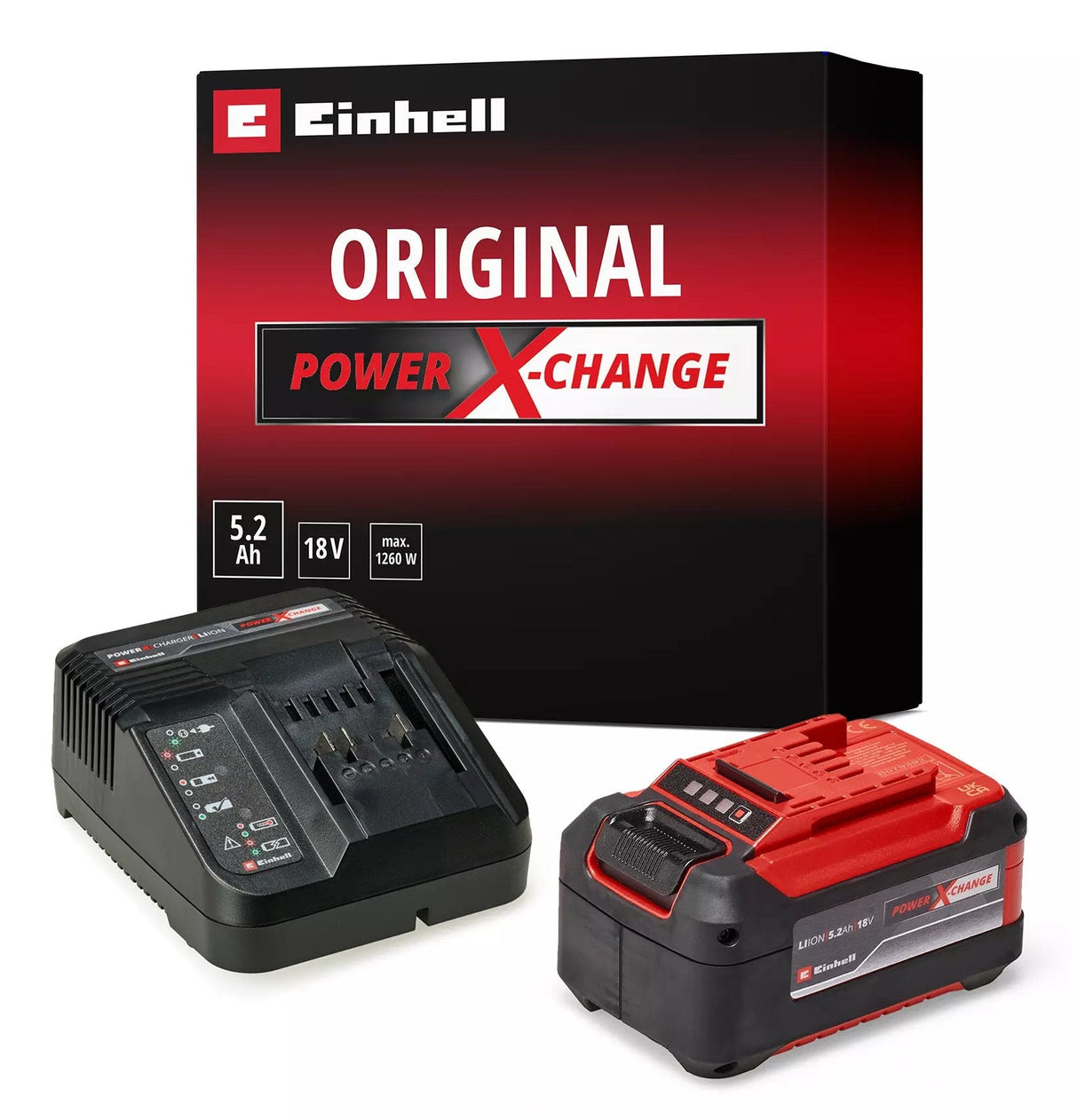 Einhell Power-X-Change 18v 5,2ah Starter Kit