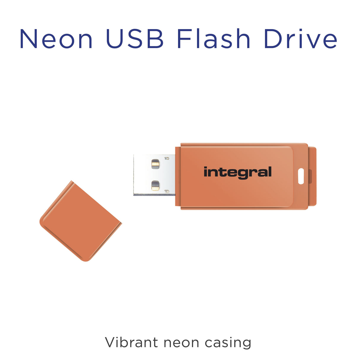 Usb Flash Drive Neon 32gb Naranja