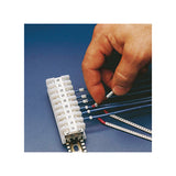 Clip Sleeve Wire Markers Scn-07-0, Black, White,