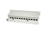 Roline 10-Zoll Patchpanel 12 Ports, Cat.6a (Class Ea), Geschirmt