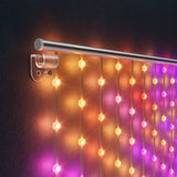 Twinkly Matrix - 500 Luces Led Rgb En Forma De Perlas, Cable Transparente, 1.7x7.8ft Enchufe Tipo F