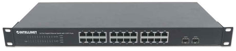 EAN 0766623561044 - Intellinet 561044 switch No administrado L2 Gigabit Ethernet (10/100/1000) 1U Negro imagen 4