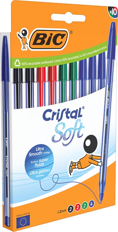 EAN 3086123734814 - BIC 516359 bolígrafo Negro, Azul, Verde, Rojo 10 pieza(s) imagen 2