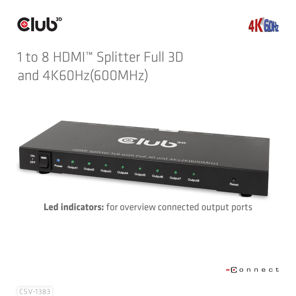 EAN 8719214472771 - CLUB3D CSV-1383 divisor de video 8x HDMI imagen 15