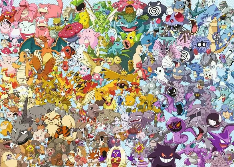 Puzzle 1000 Elementów Pokemon Challenge