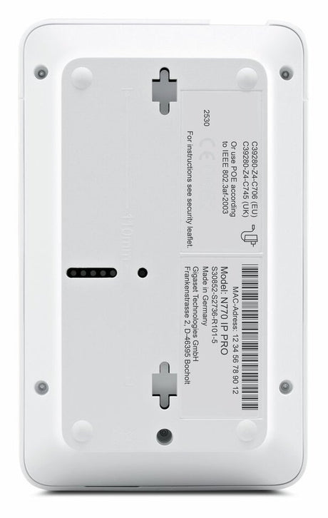 EAN 4255781907369 - Gigaset N770 IP Pro estación base DECT Blanco imagen 11