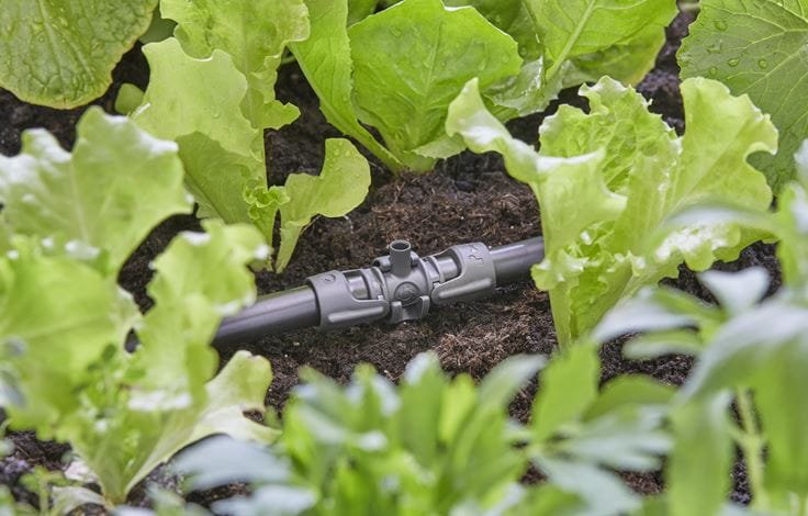Gardena Micro-Drip-System Pieza En T Para Boquillas De Pulverización, 13 Mm (1/2"), Conexión (Gris Oscuro, 5 Piezas