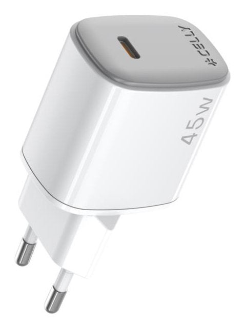 EAN 8021735221401 - Celly UPTC1USBC45WWH cargador de dispositivo móvil Smartphone, Tableta Blanco Corriente alterna Carga ráp imagen 1